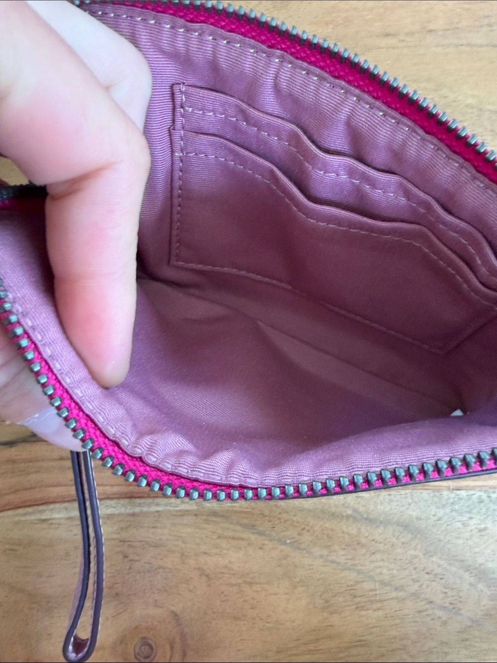 NWOT Coach Zip Wristlet in Signature Canvas with Unicorn Motif - Picture 4 of 4
